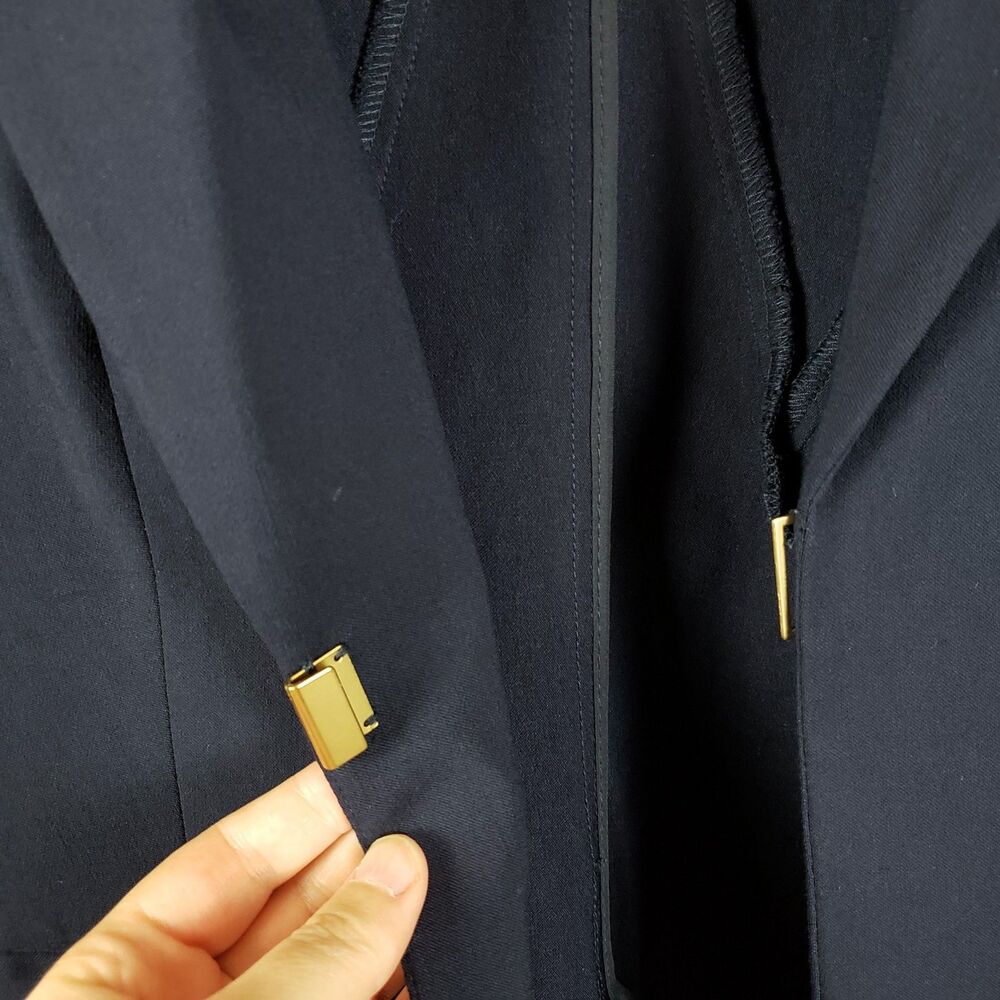 Lane Byrant Double Breasted Military Blazer Womens 18 Navy Blue Nautical Prep - Picture 2 of 8